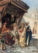 unknow artist Arab or Arabic people and life. Orientalism oil paintings 596 oil on canvas